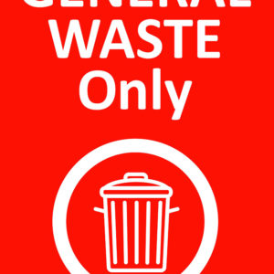 General Waste sign